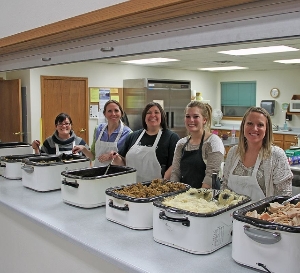 Volunteers Serving at the 2013 Dinner
